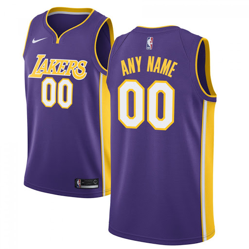 Cheap Custom Men Los Angeles Lakers Purple Nike Swingman Icon Edition NBA jerseys